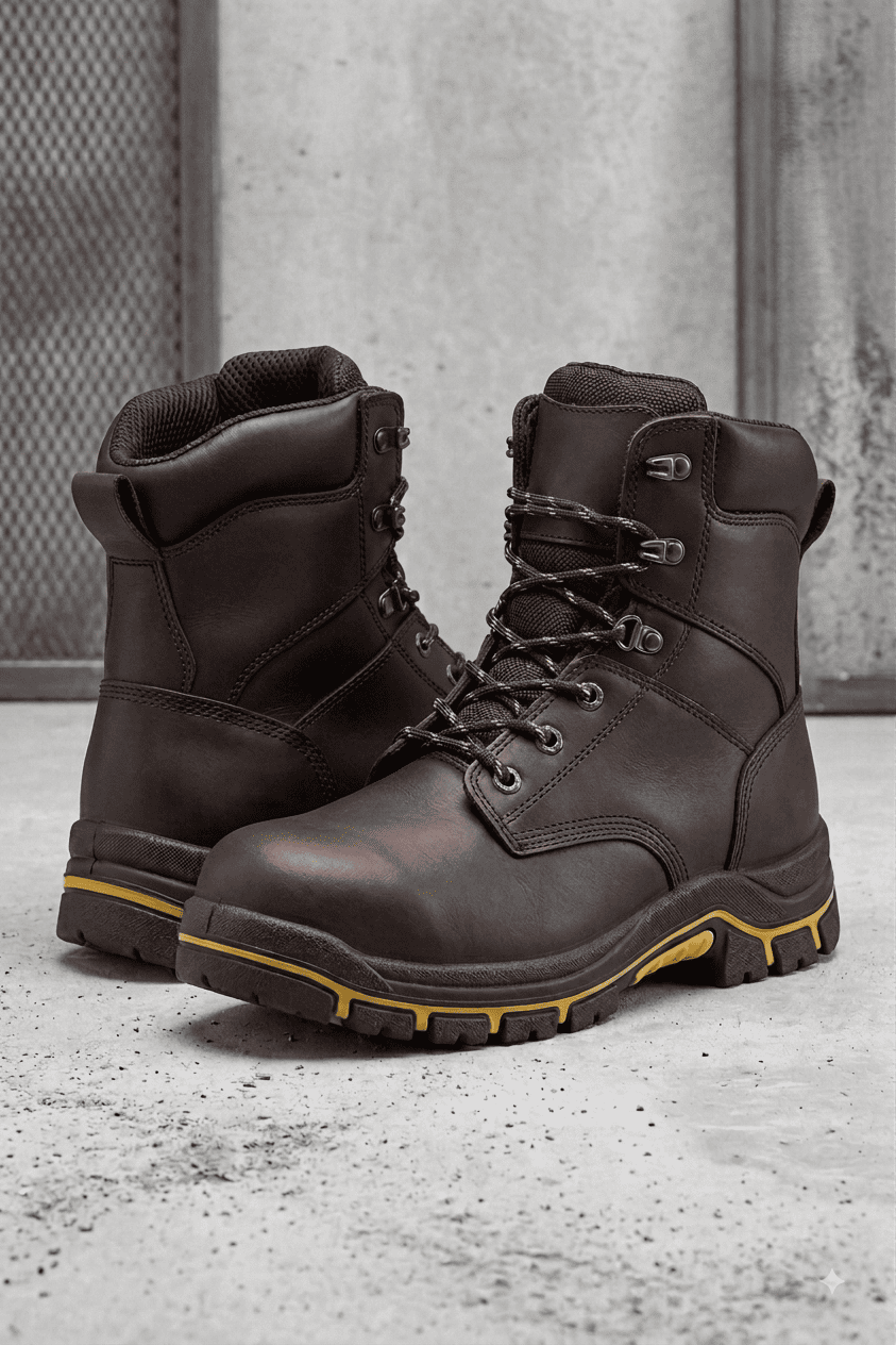 Premium Leather High Ankle Shoes